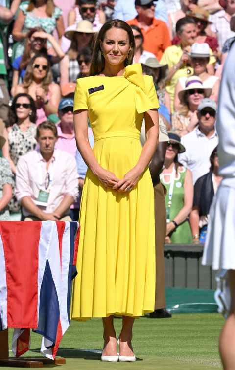kate middleton vestido amarillo wimbledon