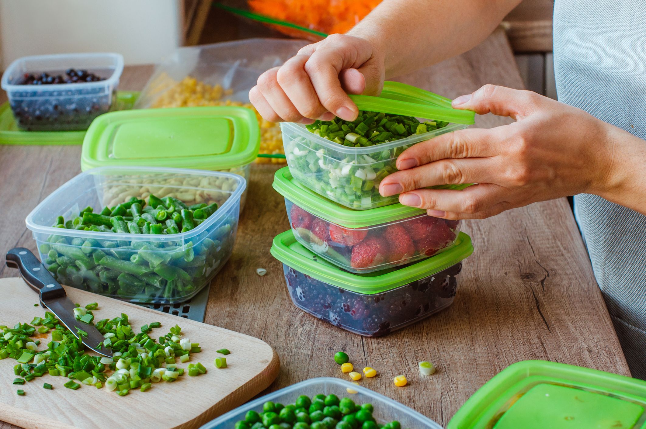 freezing food containers