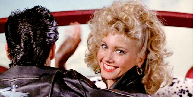 los angeles   june 16 the movie grease, directed by randal kleiser seen here, olivia newton john as sandy, waves goodbye  initial theatrical release of the film, june 16, 1978 screen capture paramount pictures photo by cbs via getty images
