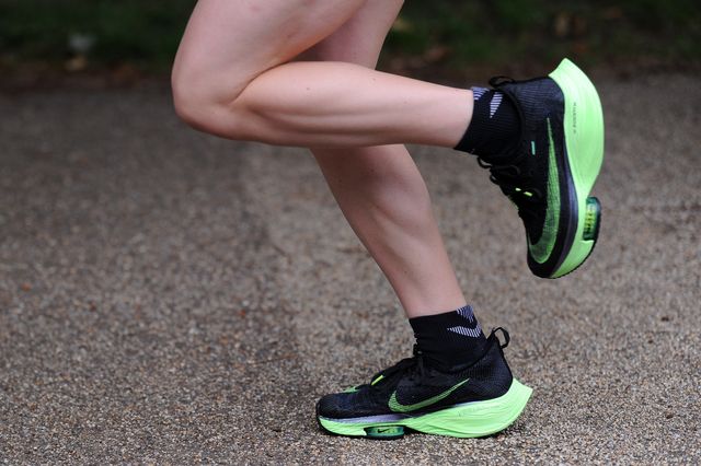 running gait overpronation east molesey, england   june 29 a detailed view of the nike trainers of british marathon runner charlotte purdue as she runs during a training session on june 29, 2020 in east molesey, england photo by alex burstowgetty images