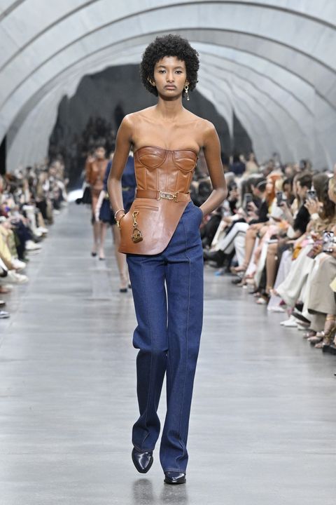 milan, italy   february 23 a model walks the runway at the fendi fashion show during the milan fashion week fallwinter 20222023 on february 23, 2022 in milan, italy photo by pietro dapranogetty images