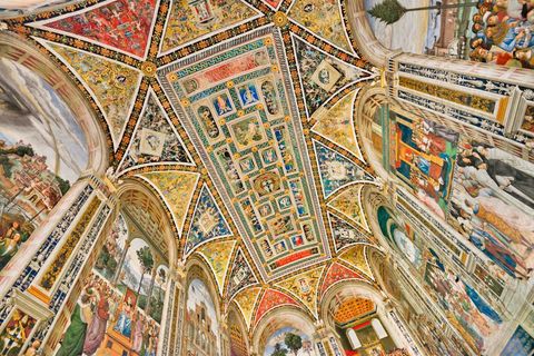 italy tuscany siena siena cathedral the piccolomini library photo by hugh rooneyeye ubiquitousuniversal images group via getty images