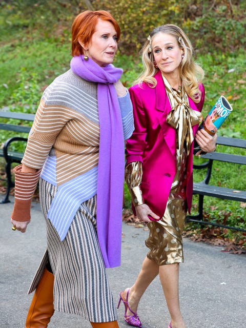 sarah jessica parkergold and pink