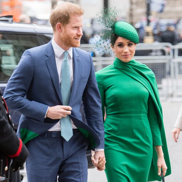 london, england   march 09  prince harry, duhcess of sussex and meghan, duchess of sussex attends the commonwealth day service 2020 on march 09, 2020 in london, england photo by samir husseinwireimage