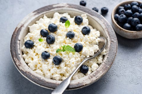 Forest fruits with honey and cottage cheese forest fruits with honey and cottage cheese