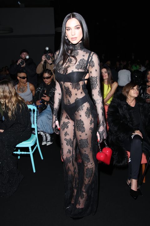 milan, italy february 23 dua lipa is seen on the front row of the gcds fashion show during the milan fashion week womenswear fallwinter 20232024 on february 23, 2023 in milan, italy photo by daniele venturelliwireimage