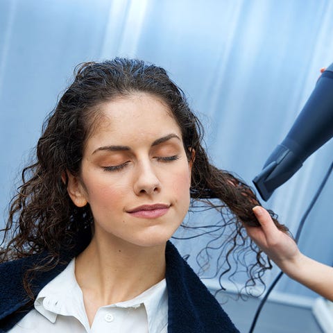 Blow dry with diffuser