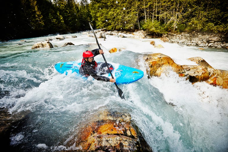 Whitewater kayak boat