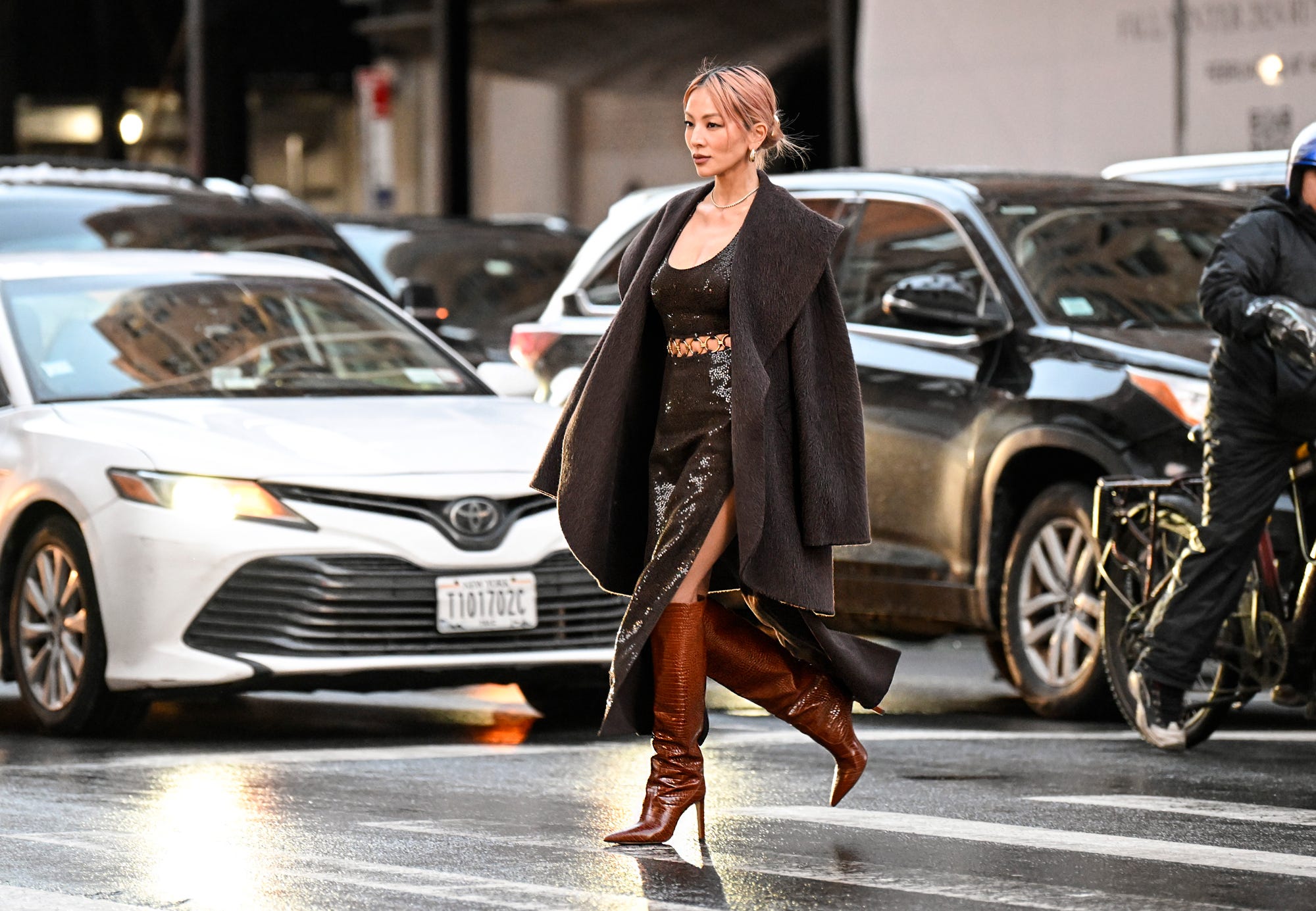 Here's Exactly How to Wear Dresses With Boots to Look Sooooo Chic