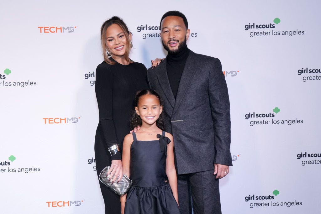 Chrissy Teigen and John Legend’s Daughter Luna Makes a Stylish Red-Carpet Cameo