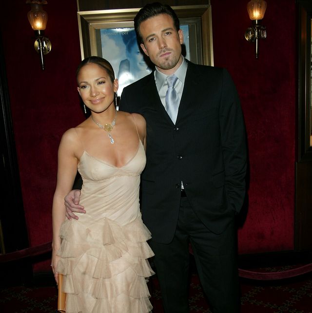 file photo jennifer lopez and ben affleck arriving at the maid in manhattan world premiere at the ziegfeld theatre, new york city december 8, 2002 lopez and affleck have postponed their wedding due to a media frenzy over the plans and details photo by evan agostinigetty images