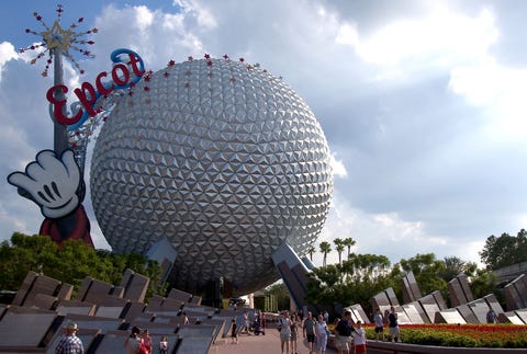 Daytime, Sphere, Landmark, World, Sky, Amusement park, Walt disney world, Biome, Park, Vacation, 