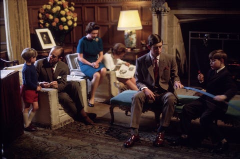 1969 The Queen and Prince Philip at Windsor Castle with their four children 1969 the queen and prince philip at windsor castle with their four children