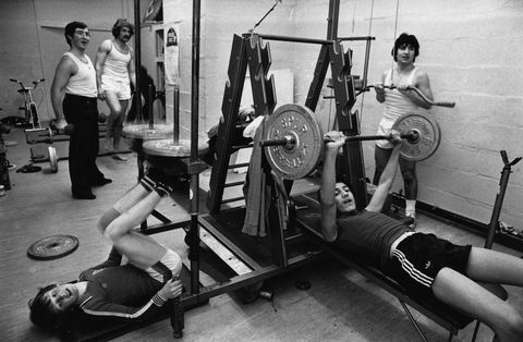 Exercising in the Covent Garden Sports Centre, 1978