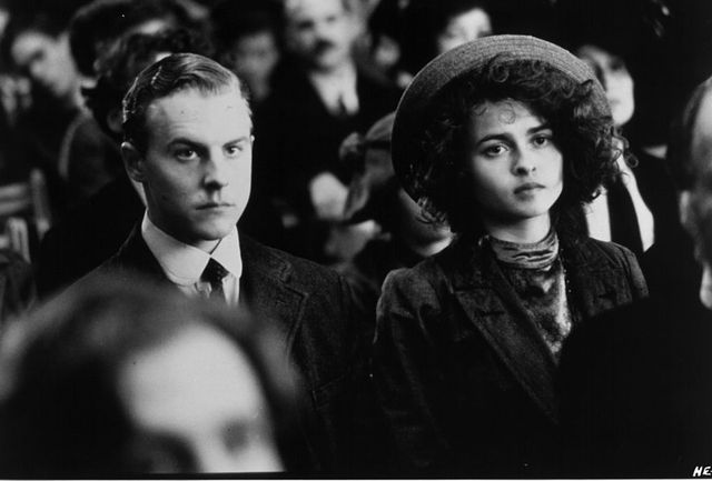 circa 1992 actor samuel west and actress helena bonham carter on set of the movie howards end  , circa 1992 photo by michael ochs archivesgetty images