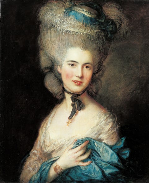 Lady in Blue, by Thomas Gainsborough, 1770 - 1780, 18th Century, oil on canvas, 76 x 64 cm