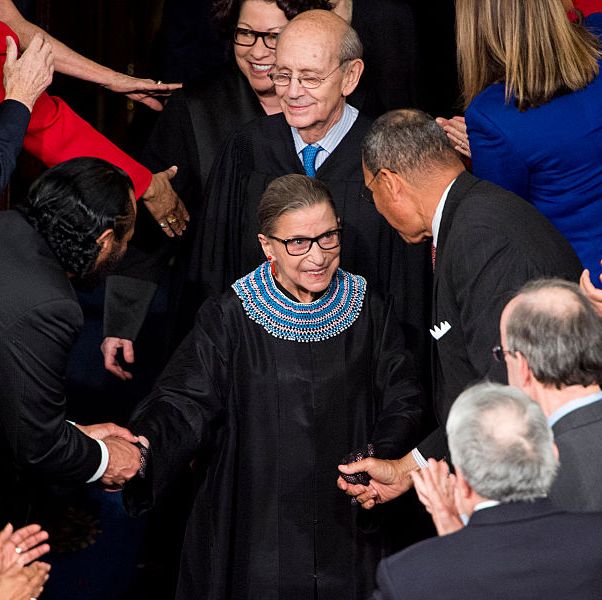 united states   january 20 supreme court justice ruth bader ginsburg arrives for president barack obamas state of the union address in the capitol on tuesday, jan 20, 2015 photo by bill clarkcq roll call