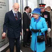 The Queen And Duke Of Edinburgh Visit Kent folkestone, england march 26 queen elizabeth ii greets prince michael of kent as she visits the national memorial to the few to open a new wing on march 26, 2015 in folkestone, england photo by chris jackson wpa poolgetty images
