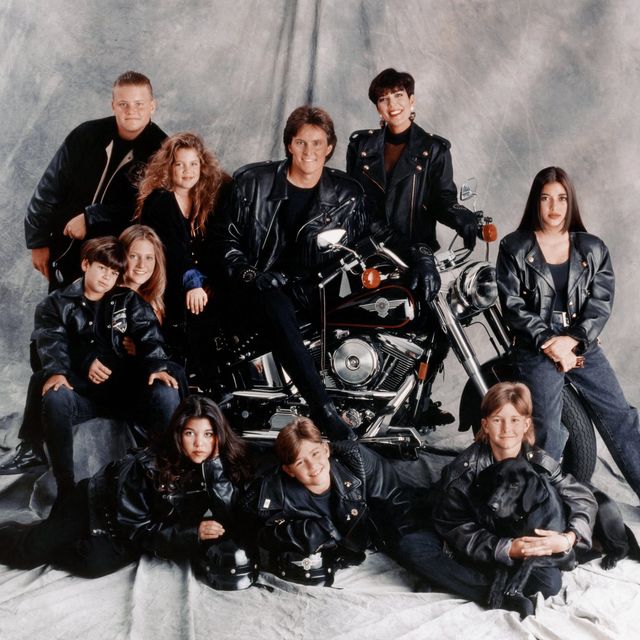 los angeles   1993 clockwise from top left burton jenner, khloe kardashian, bruce jenner, kris jenner, kim kardashian, brandon jenner, brody jenner, kourtney kardashian, robert kardashian, jr and cassandra jenner of the celebrity jenner and kardashian families featured in the tv show 'keeping up with the kardashians' pose for a family portrait in 1993 in los angeles, california  photo by maureen donaldsonmichael ochs archivesgetty images