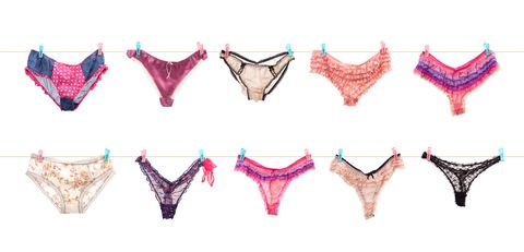 Lingerie, Undergarment, Clothing, Pink, Bikini, Briefs, Swimsuit bottom, Underpants, Brassiere, Swimwear, 