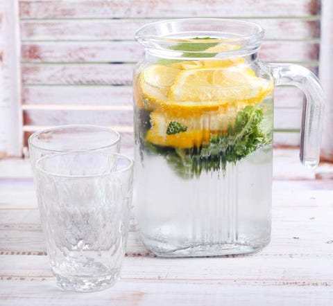 lemon infused water