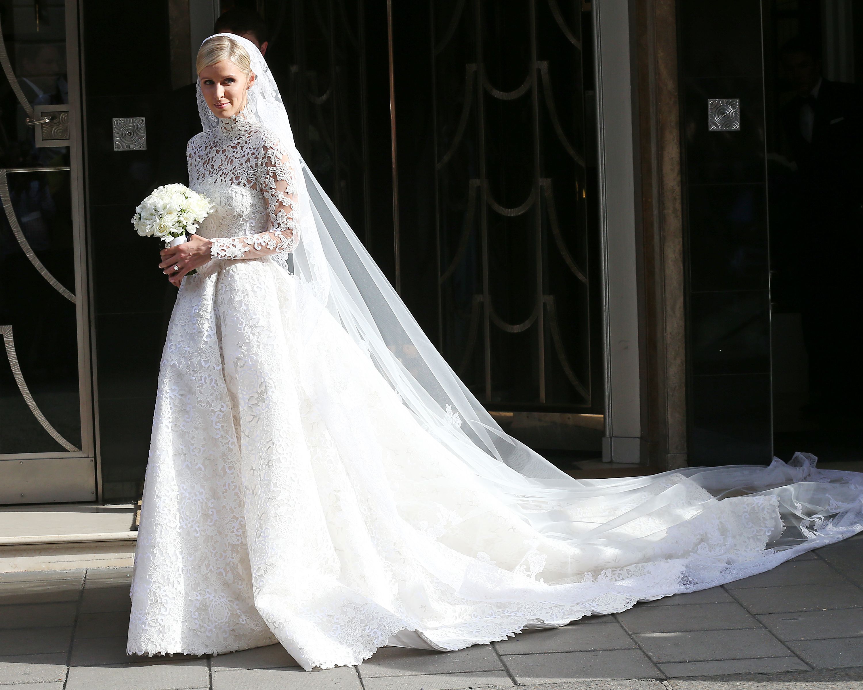 paris hilton wedding dress