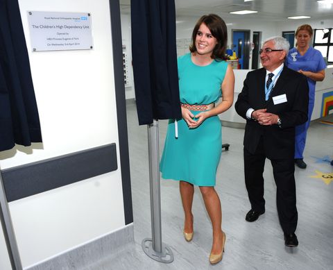 ​Princess Eugenie opens the new Children's High Dependency Unit at the Royal National Orthopaedic Hospital.
