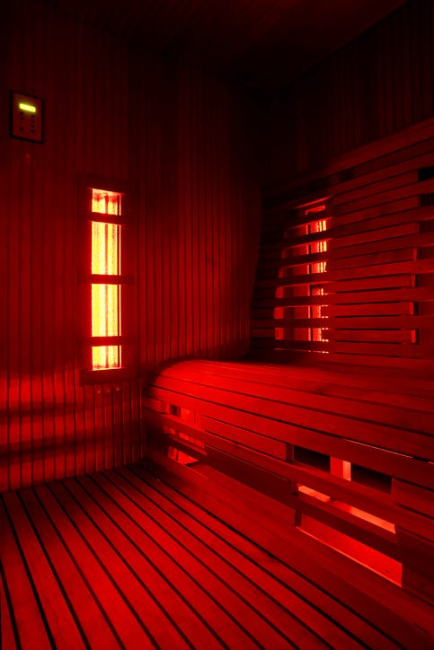 Cabina de sauna infravermelha