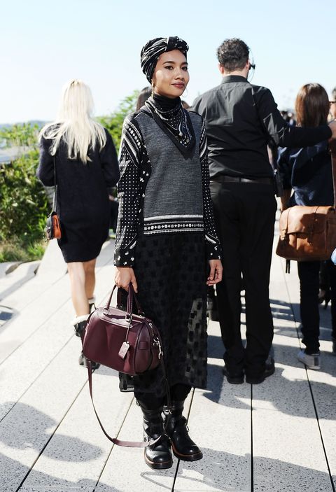 new york, ny   september 15  yuna is seen outside the coach show during new york fashion week 2016 on september 15, 2015 in new york city  photo by daniel zuchnikgetty images