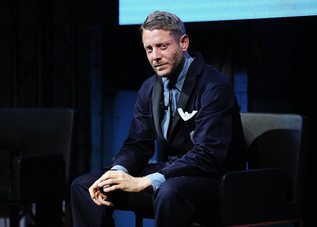milan, italy   october 07  lapo elkann speaks during the presentation of garage italia customs in milan, italy, 07 october 2015 italia customs garage is a company dedicated to personalize interiors and exteriors in the automotive industry photo by pier marco taccaanadolu agencygetty images