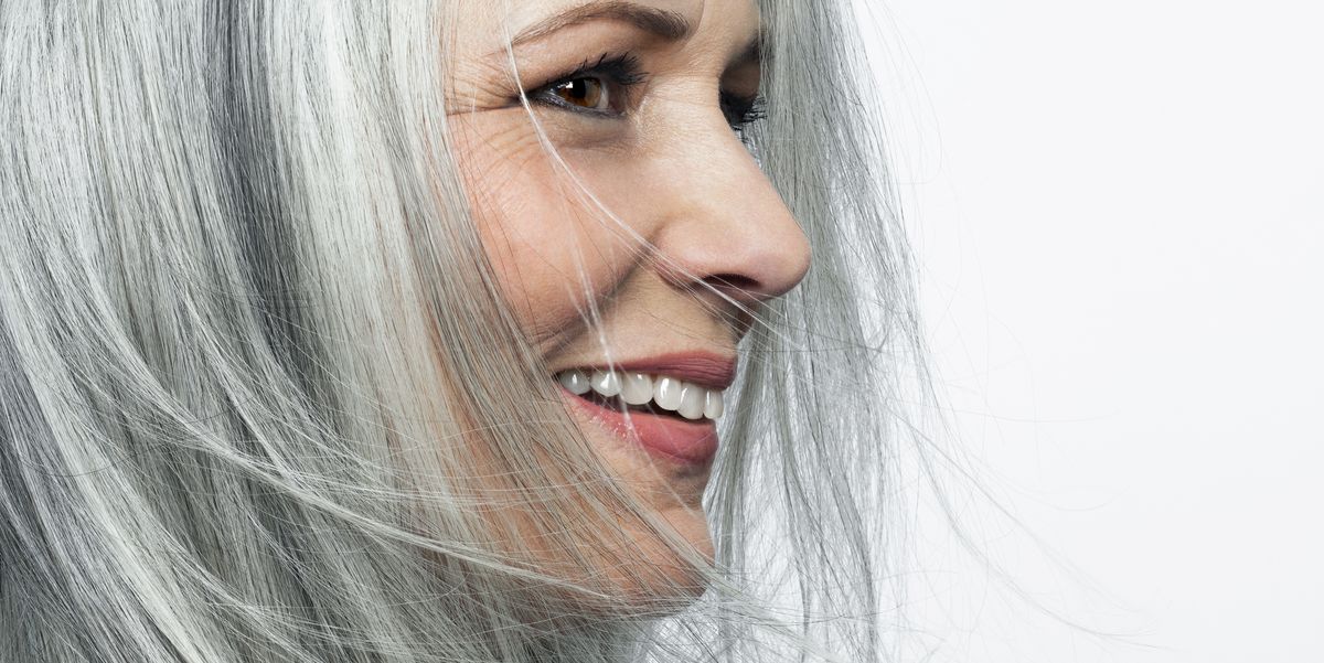 Gray hair with blue highlights: how to make the color last longer - wide 5