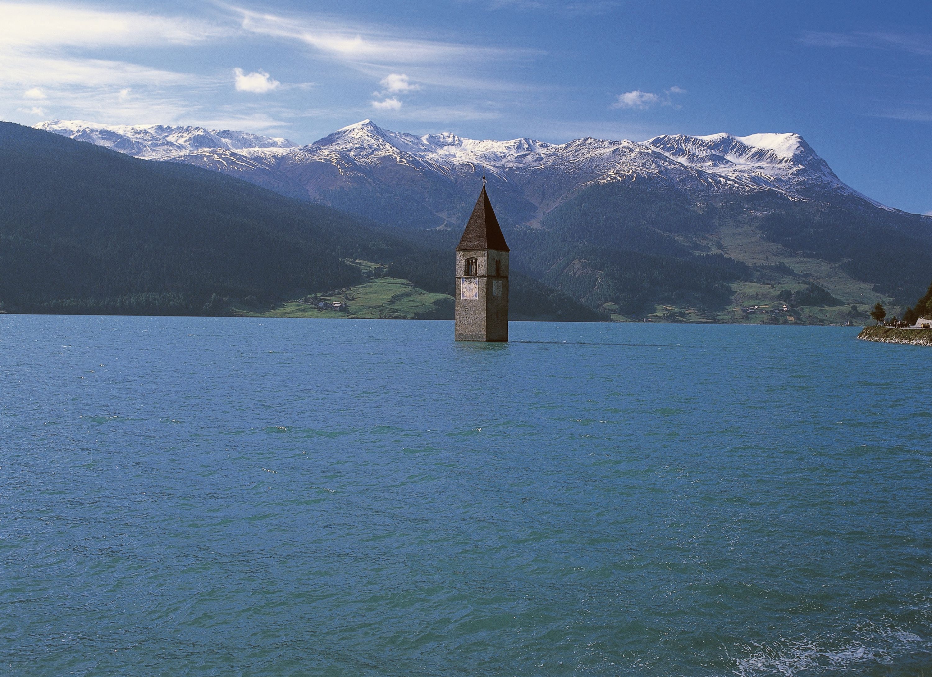 Lost Italian Village Curon Emerges After More Than 70 Years Under Water