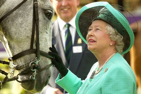 windsor, england   may 15  queen elizabeth ii attends the third day of the royal windsor horse show at home park on may 15, 2004 in windsor, england photo by carl de souzagetty images