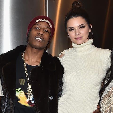 Ummm, Kendall Jenner and A$AP Rocky Were Spotted Chatting at Sunday Service - Cosmopolitan.com