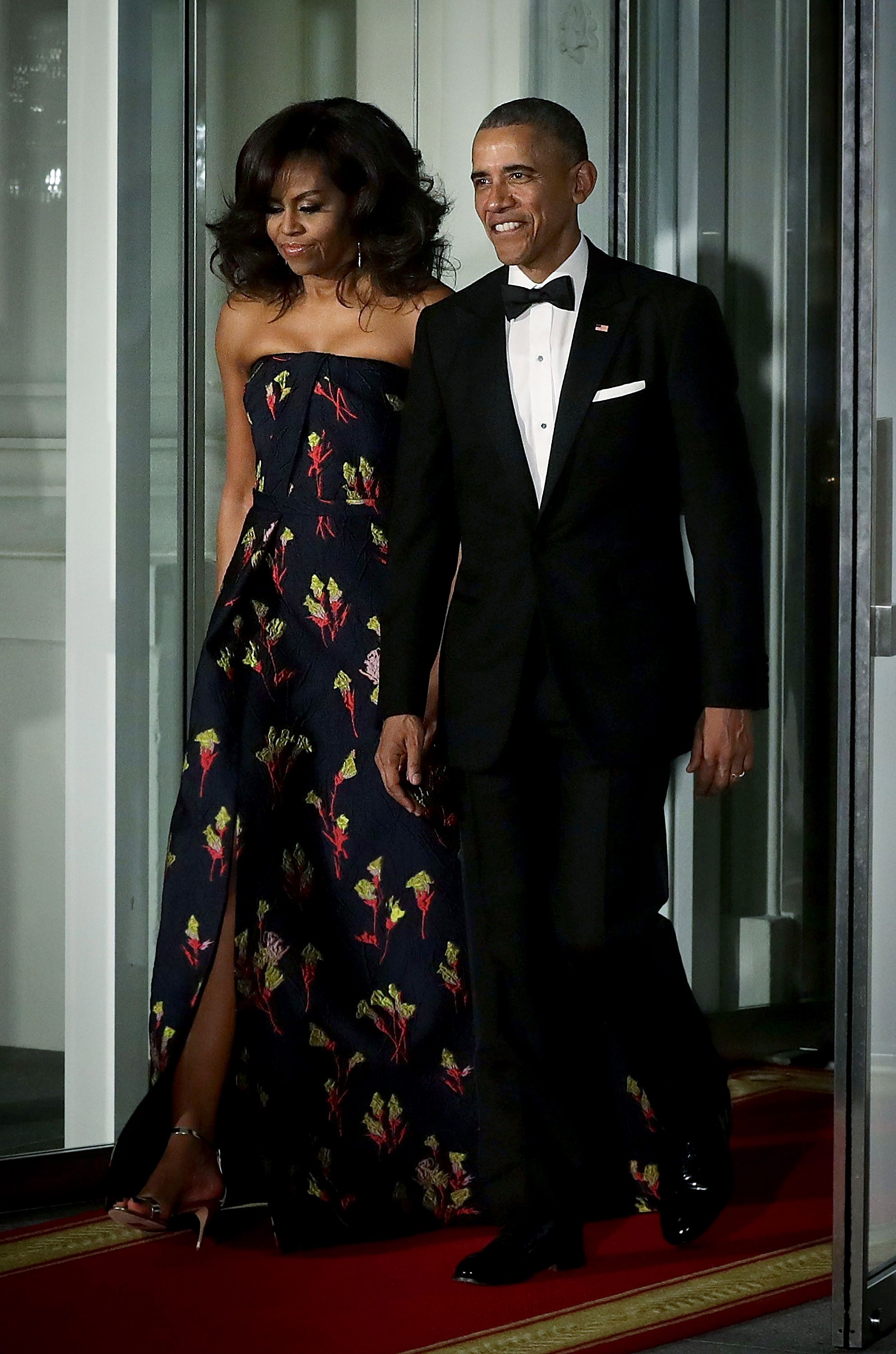 michelle obama state dinner gowns