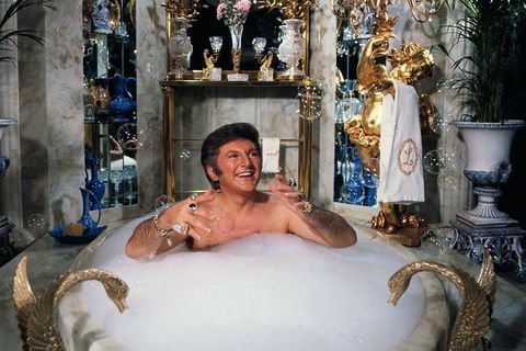 Liberace Taking a Bubble Bath