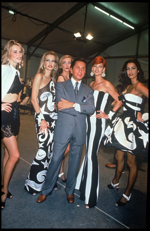Linda Evangelista at the 1992 Valentino show linda evangelista at the 1992 valentino show
