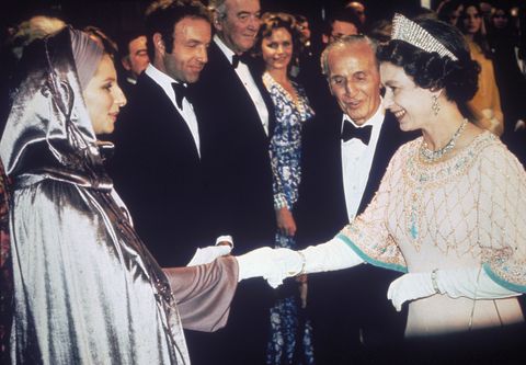 queen elizabeth ii meeting celebrity icons