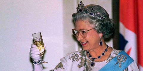 queen elizabeth champagne