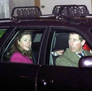 Charles And Tiggy Legge-bourke zurich, switzerland january 01 prince charles with his sons and their nanny tiggy legge bourke at zurich airport at start of skiing holiday in switzerland on new years day 1st january photo by tim graham photo library via getty images