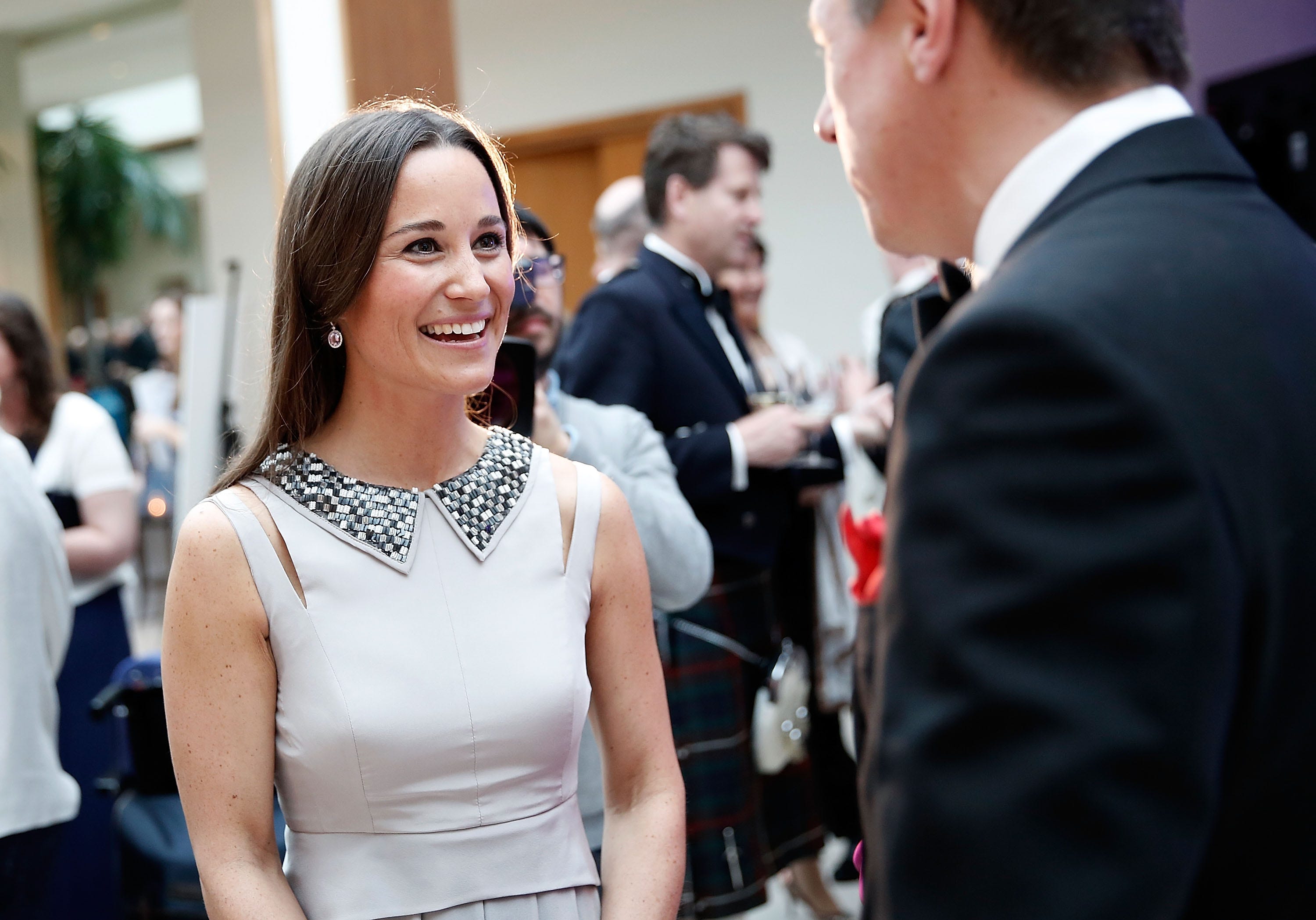 Pippa Middleton Wears Green Jumpsuit For First Appearance Since 