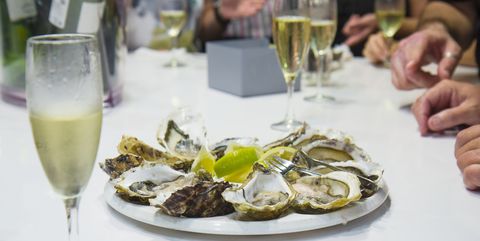 champagne oyster etiquette