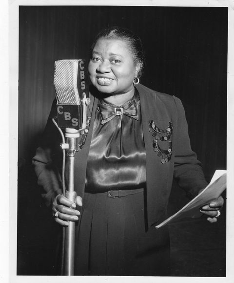 hattie mcdaniel, at the microphone, usa, 1947 photo by gilles petardredferns