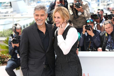 cannes, france   may 12  actors george clooney and julia roberts attend the money monster photocall during the 69th annual cannes film festival at the palais des festivals on may 12, 2016 in cannes, france  photo by gisela schobergetty images