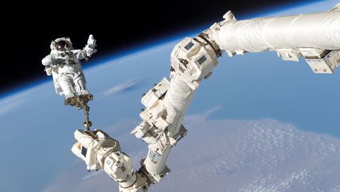 Space station, Astronaut, Space, Spacecraft, Satellite, Vehicle, 