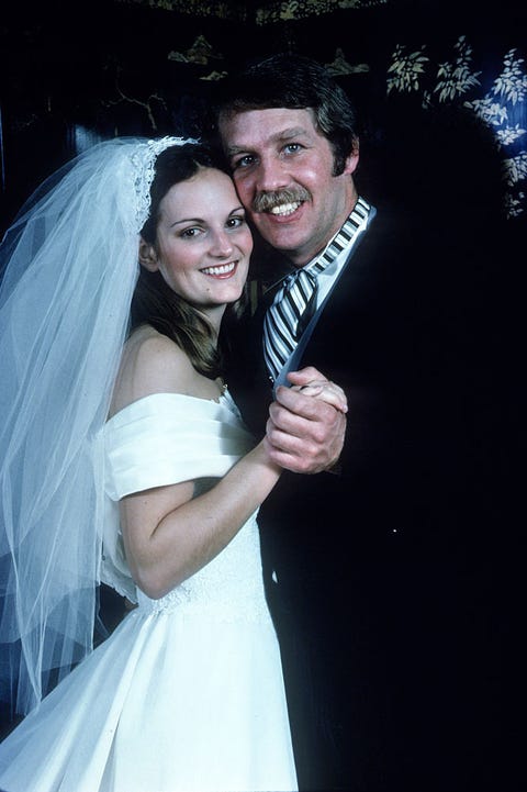 patty hearst wedding dress