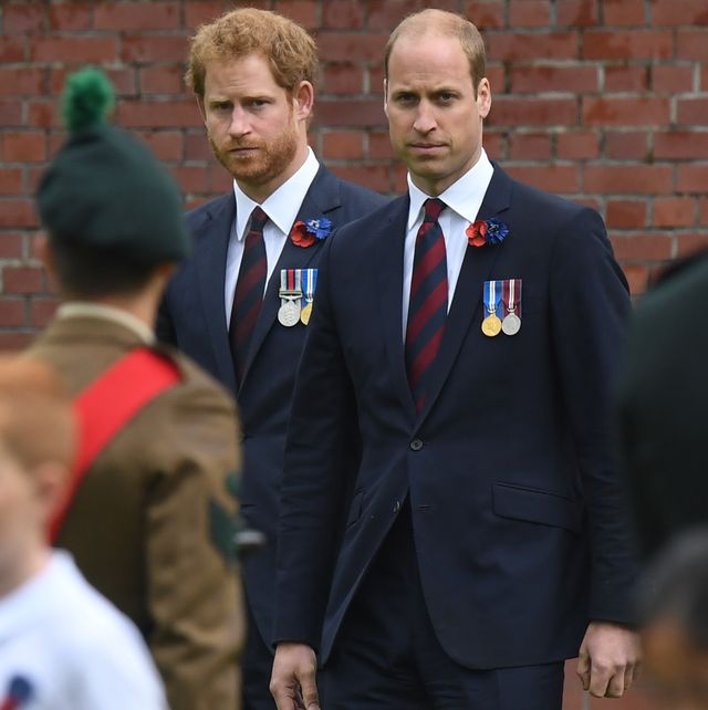 thiepval, france july 01 prince william, duke of cambridge and prince harry attend the commemoration of the battle of the somme at the commonwealth war graves commission thiepval memorial on july 1, 2016 in thiepval, france photo by samir husseinwireimage