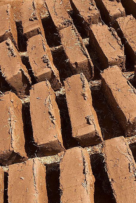 Brick, Soil, Close-up, Brickwork, Wood, Pattern, 