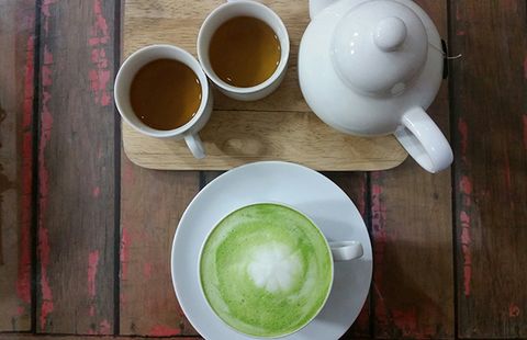  Chá verde para focar