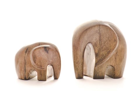 Elefantes de madera